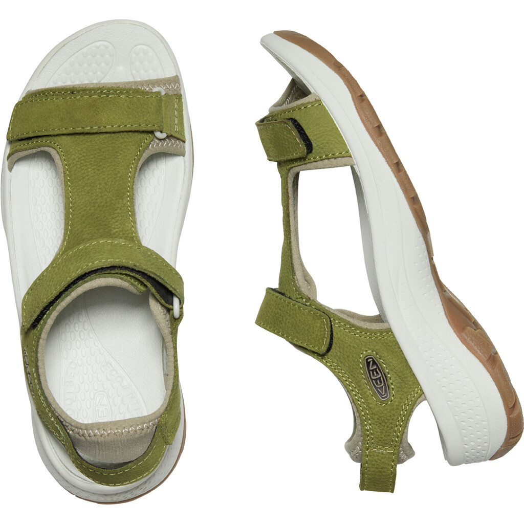 KEEN - W Astoria West T-Strap - olive drab leather