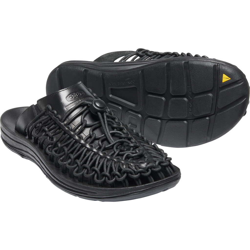 KEEN - M Uneek Premium Leather Slide - triple black/black