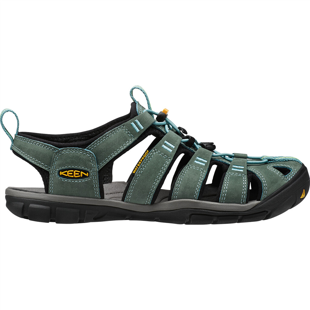 KEEN - W Clearwater CNX Leather - mineral blue/yellow