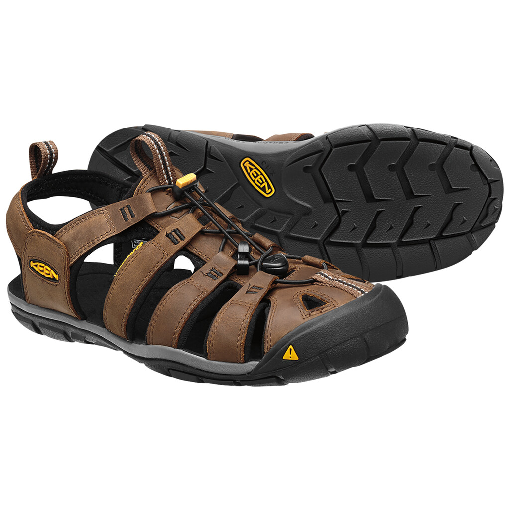 KEEN - M Clearwater CNX Leather - dark earth/black