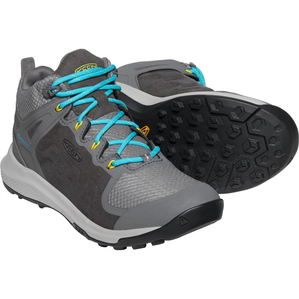 KEEN - W Explore Mid WP - steel grey/bright turquoise