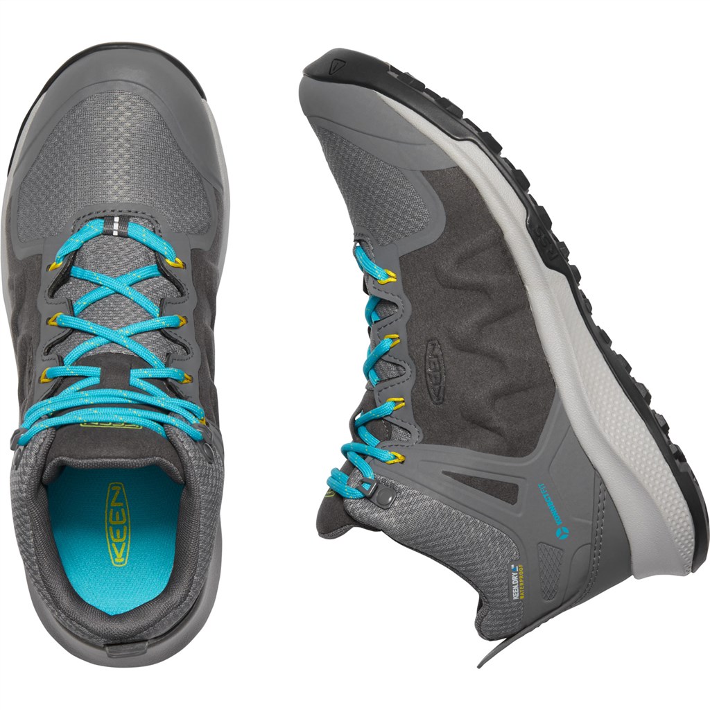 KEEN - W Explore Mid WP - steel grey/bright turquoise