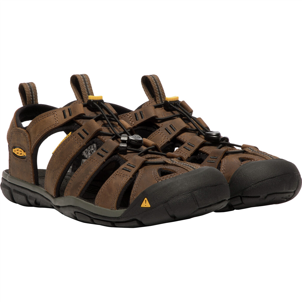 KEEN - M Clearwater CNX Leather - dark earth/black