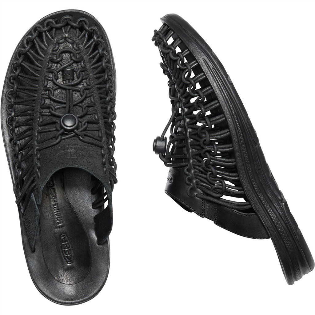 KEEN - M Uneek Premium Leather Slide - triple black/black